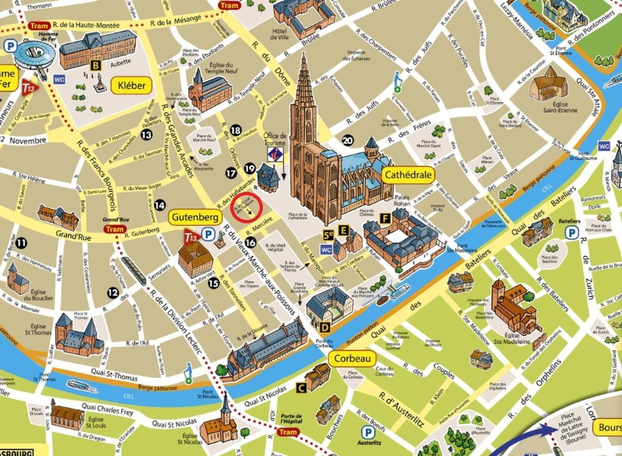 Suite Privative 43M2 - Les Tailleurs A 120M De La Cathedrale 斯特拉斯堡 外观 照片